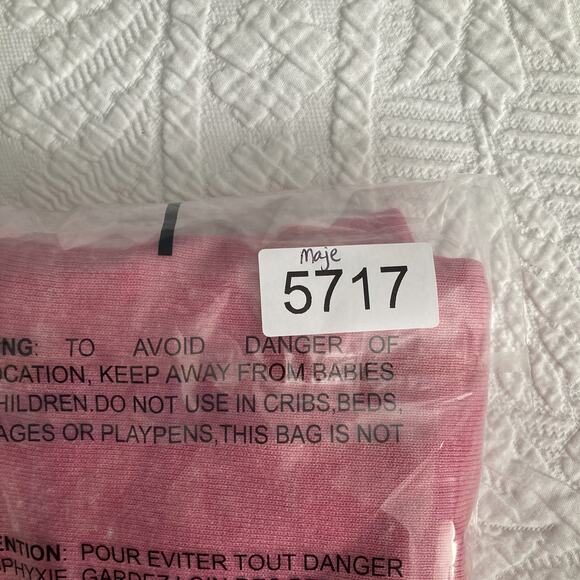 Maje Silk Cashmere Long Sleeve thin Crew Neck Pullover Sweater Pink One Size - Picture 10 of 10